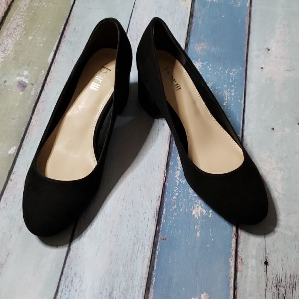 NIB Ladies Bar III Petunia Pumps Black 5.5M